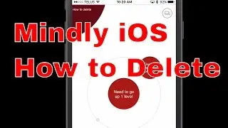 Mindly iOS - How to delete nodes, topics, and maps