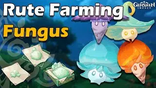 406 Fungal Spores Rute Farm Fungi ( Fungus Farming Route Locations ) Genshin Impact Sumeru