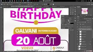 COMMENT FAIRE UNE CONCEPTION D'UN FLYER D'ANNIVERSAIRE BY IHP DESIGN MPL