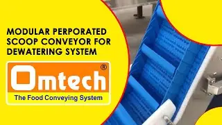 Modular scoop incline conveyor, Modular Conveyor Belt, food conveyor belt for sale