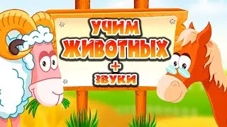 ЖИВОТНЫЕ ДЛЯ ДЕТЕЙ! Как говорят животные? Развивающее видео.