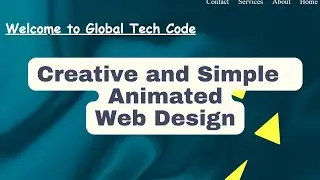 Simple  and coolest Animated Web Design  