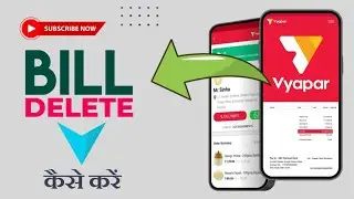 Vyapar aap में बिल डिलीट कैसे करें  🇮🇳 How to delete a bill in Vyapar App. #vyapar #bill #shorts
