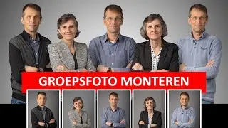Photoshop | Groepsfoto met gepaste afstand | Maken en montage (Dutch)