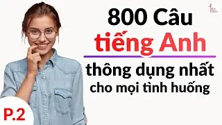 [Phần2]800 câu tiếng Anh THÔNG DỤNG NHẤT dành cho mọi tình huống| Lizenglish