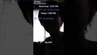 When my bff dont wanna video call with me. (I uploaded this first in TikTok)
