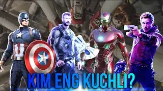 Eng Kuchli Jamoa - Kapitan Amerika, Tor, Yulduzlar Lordi, Temir Odam. Marvel