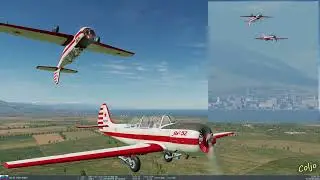 DCS: Як-52 Перевёрнутый полёт.