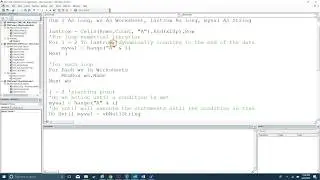 VBA: For and Do Loops