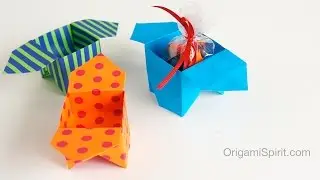 Easy and cute Origami Box : : Caja tradicional 
