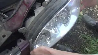 Removing and installing front headlight Assembly for KIA - Spectra