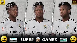Exclusive | VINICIUS New Face with White Hair 2024 | Sider ◆ CPK | PES 2021 | All Patches