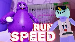 SPEED RUN GRIMACE BARRY'S PRISON RUN! Roblox obby #roblox #grimaceshake