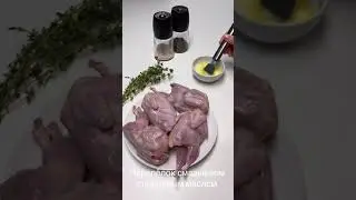 Перепёлки с гречкой и беконом