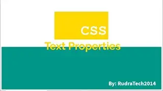 CSS text properties