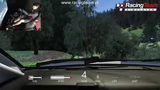 Rally Simulator - Assetto Corsa Mod - SS Hradek - Skoda Fabia R5 - Crash on motion platform