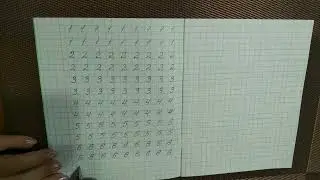Каллиграфия. Урок#15 Учимся писать красиво цифры.
