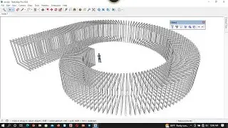 How to Design Architectural Organic Model in SketchUp Using Smart Array SketchPlus Plugin