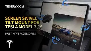 BEST Tesla Screen Swivel Mount from Tesery | Model 3 🔥 Model Y | OEM Look