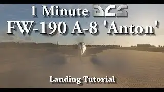1 Minute DCS - FW190 A-8 Anton - Landing Tutorial