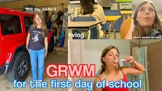 grwm for the first day of school!! +vlog // junior year