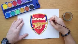 How to draw the Arsenal logo