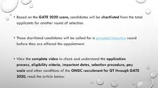ONGC Recruitment For Engineers Through GATE 2020