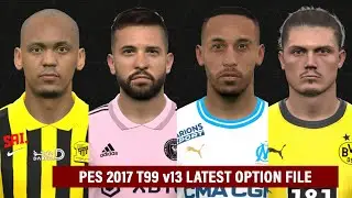 PES 2017 LATEST OPTION FILE AUGUST,2023