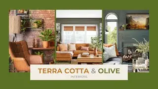 Terra Cotta and Olive Green Interiors - Interior Design Color Trend