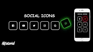 CSS Social Media Icons with Hover Effect - AK Tutorial
