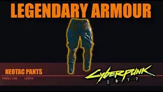 Cyberpunk 2077 - NEOTAC (BADGE?) PANTS - LEGENDARY ARMOUR