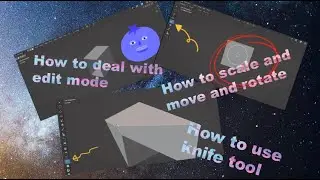 how to scale and use edit mode [blender lesson 2]
