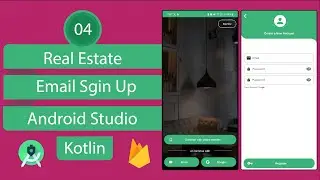 Real Estate App | 04 Email Sign Up | Android Studio | Kotlin