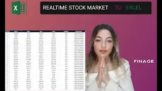Convert Realtime Stock Market Data to Excel | NodeJS  Finage API