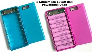 8 Cell Power Bank Case Lithium-ion 18650 Battery Cell 8x Power Bank Battery Box