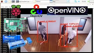 People tracking and counting with Raspberry pi 4 + Intel Neural Compute Stick