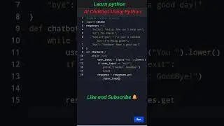 🤖 Build an AI Chatbot Using Python | Step-by-Step Guide for Beginners🚀 