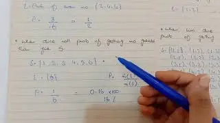 When a dice rolled probability of getting number greater than five