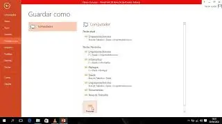 PowerPoint   Como Salvar um apresentação
