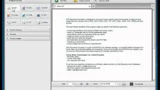 How to make PDF files using AVS Document Converter?