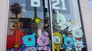 BTS BT21 POP UP STORE IN HOLLYWOOD, CA PT 1/15