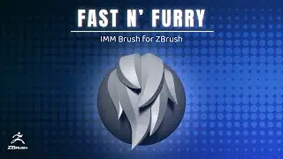 Fast N' Furry v1.0 - Stylized Fur IMM Brush for ZBrush 2022