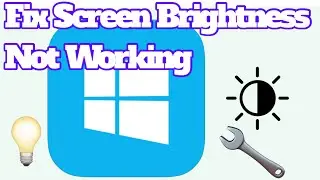 How to Fix Screen Brightness Control Not Working in Windows 10 and 11 in 1 minute.