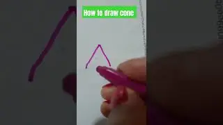 How to draw cone without scale || draw cone 