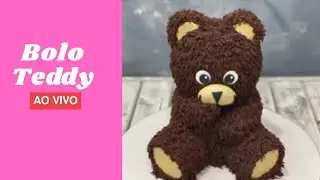 Bolo esculpido do teddy passo a passo