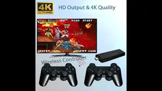 M8 4K 10000 HD Video Game Consoles 2.4G Double Wireless Controllers Support PS1 ATARI