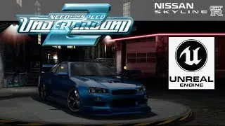 Need for Speed: Underground 2 UNREAL ENGINE Free Roam + Customization Gameplay 4K
