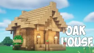 Minecraft - How to Build a Small Survival House - Oak House