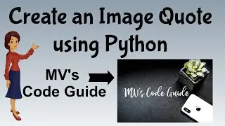 3. Create an Image quote using Python | Draw text to an Image