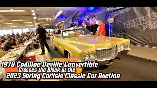 1970 Cadillac Deville Convertible At the 2023 Spring Carlisle Collector Car Auction #cadillac #cadi